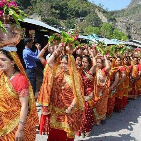Kumaoni cultural procession — context image, not a photograph of Jagar